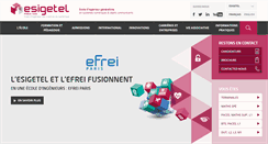 Desktop Screenshot of esigetel.fr