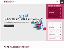 Tablet Screenshot of esigetel.fr